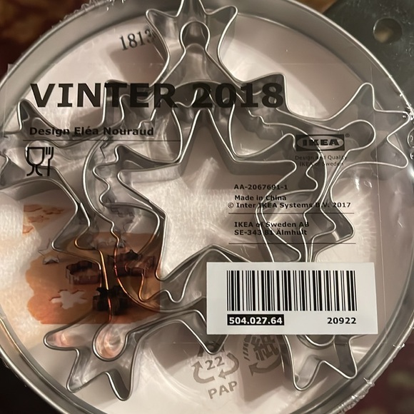 IKEA Vinter 2018 cookie cutter we set in storage ton. 5 metal cookie cutters - Picture 2 of 4